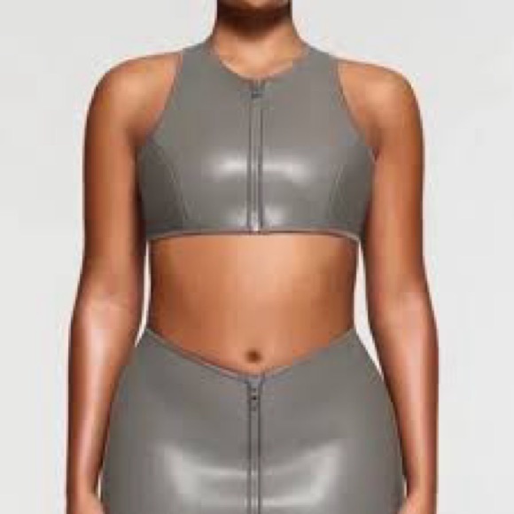 SKIMS Other - #248.  NWT Skims Rubberized Scuba High Neck Bikini Top